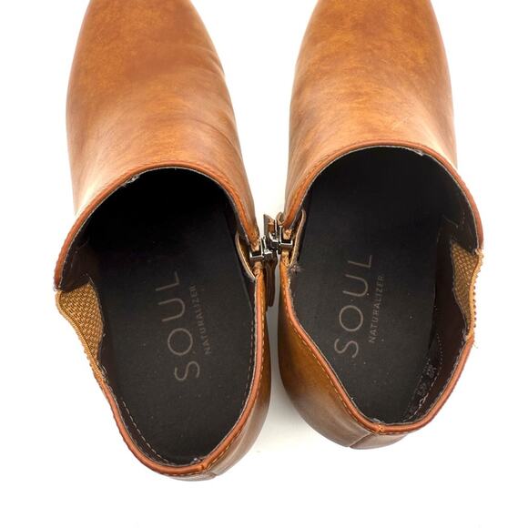Soul Naturalizer Respect Zipper Bootie Gingerbread Brown Cognac 8 - Picture 8 of 11